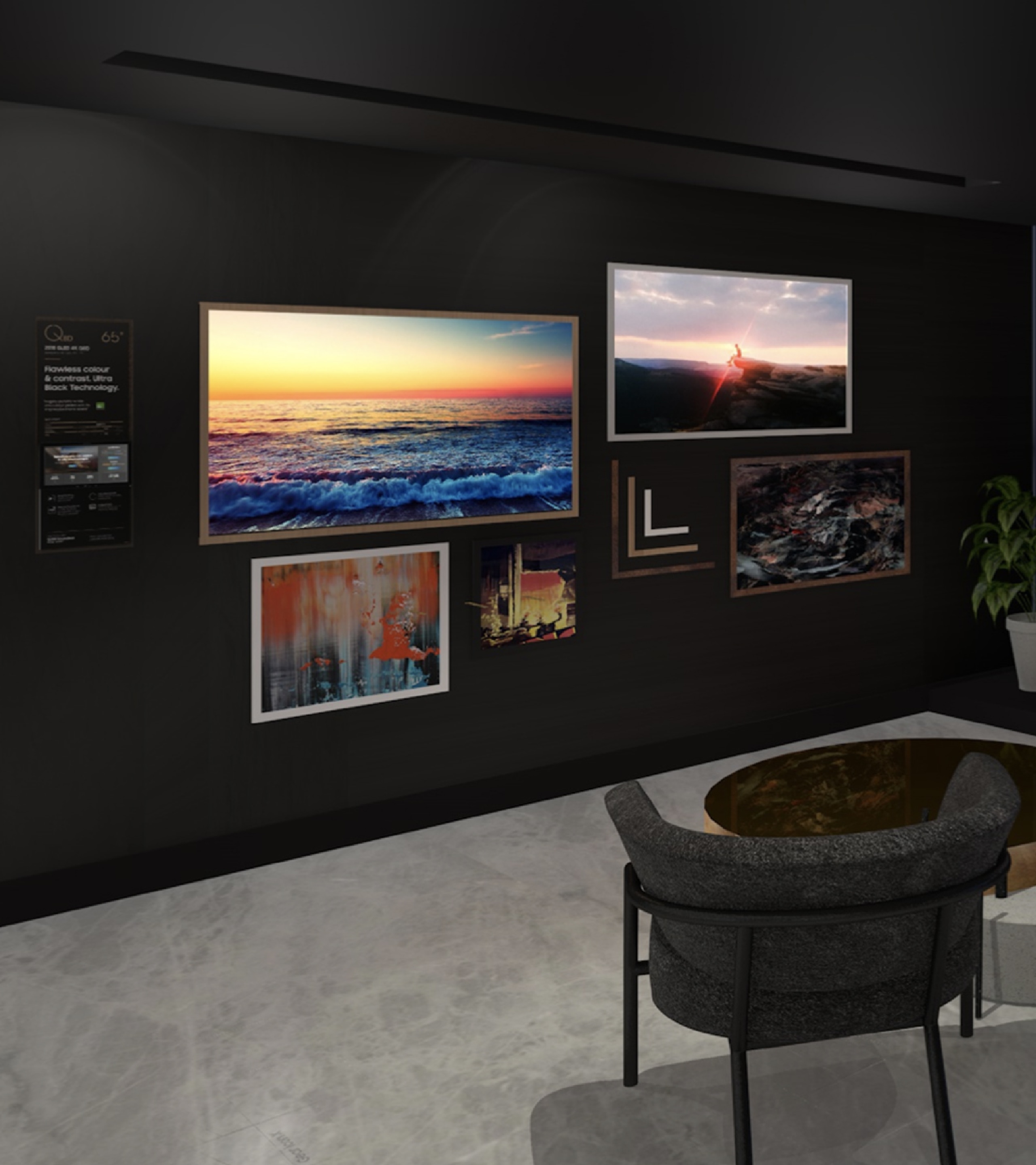 Samsung Sunset Tv Square