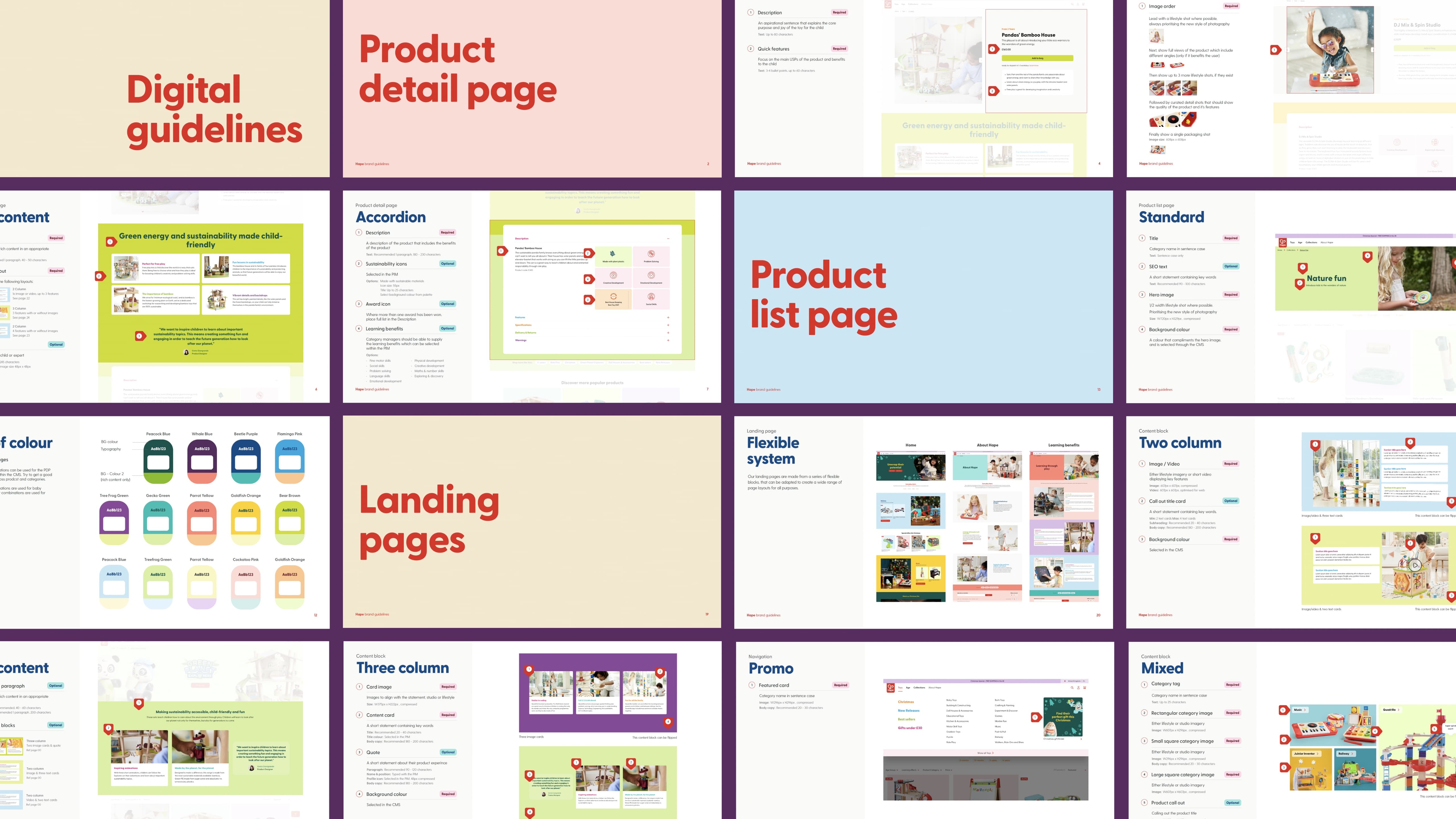 Hape eCommerce landing pages