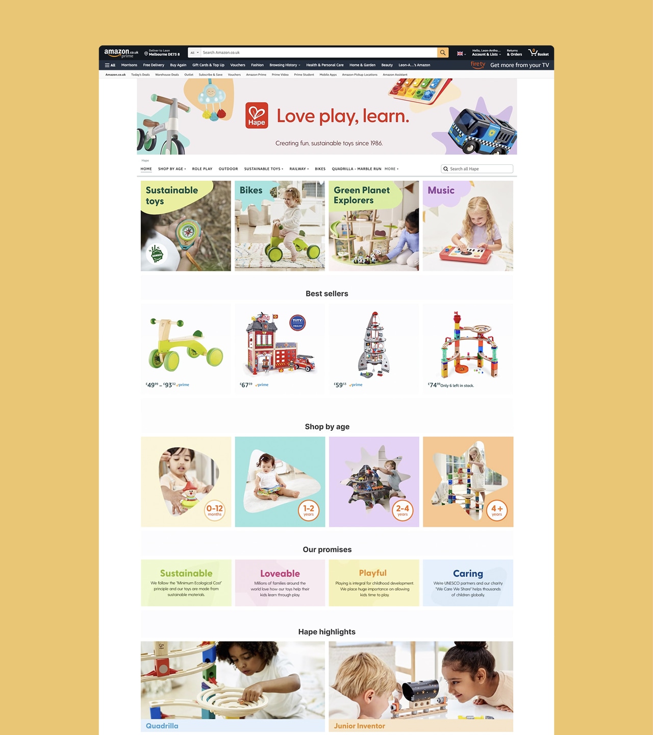 Hape brand campaign — The One Off
